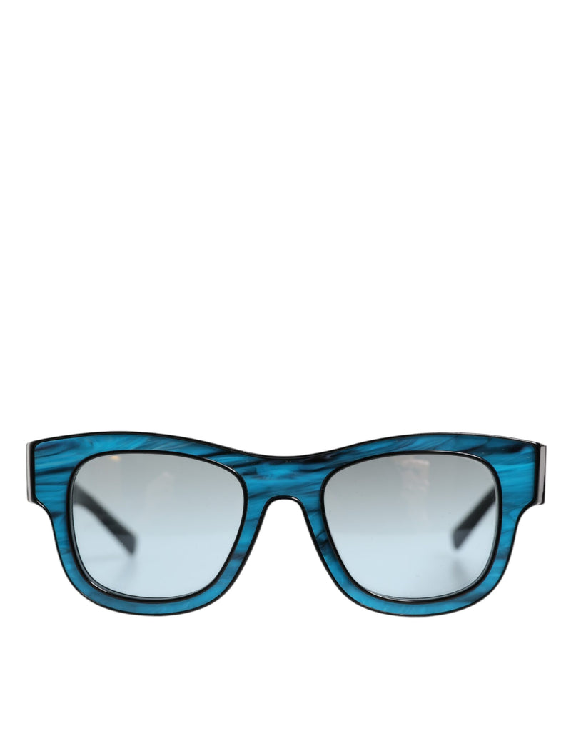Blue Black Marbled Metal DG2215K Eyewear Sunglasses-Dolce & Gabbana-LabelTerrace.com