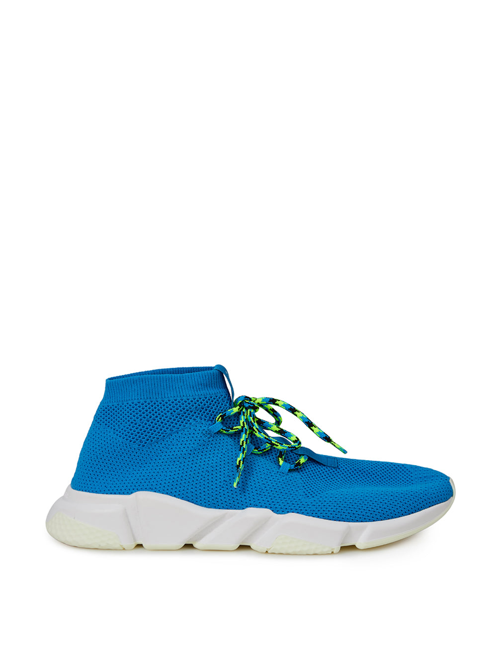 Blue Cotton Athletic Sneakers