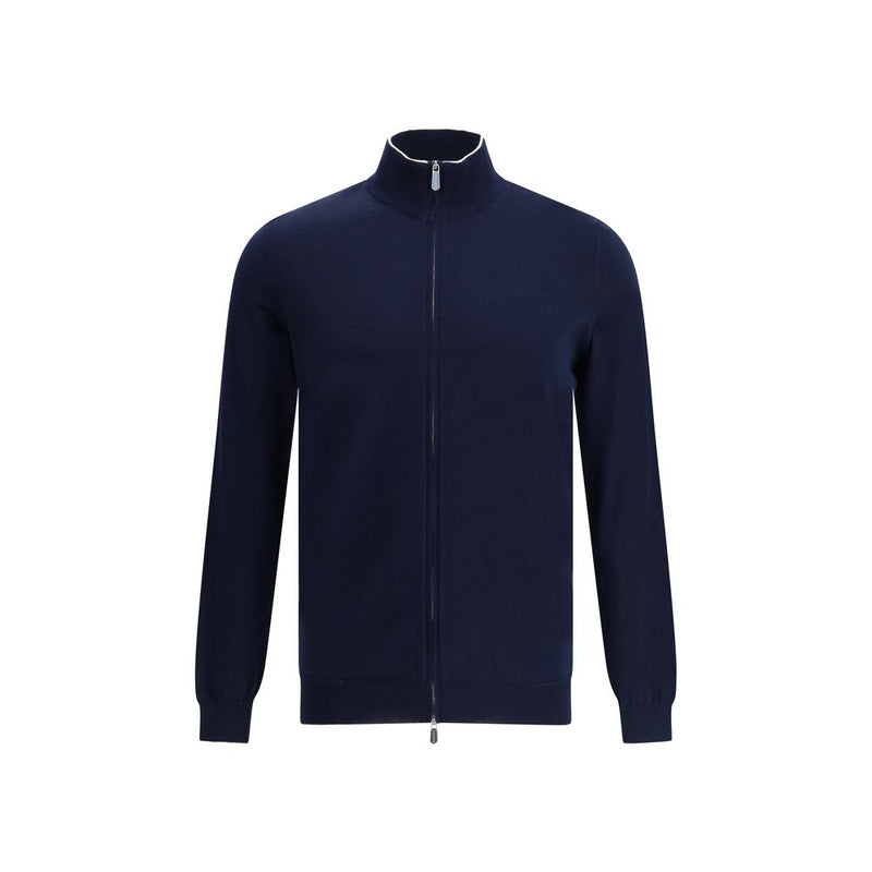 Blue Cotton Cardigan