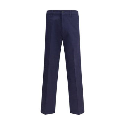 Blue Cotton Chino Pants