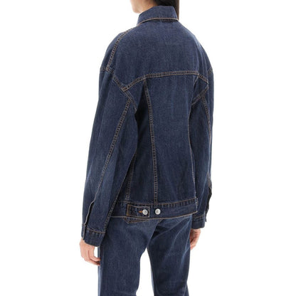 'Hourglass' Denim Jacket-Balenciaga-LabelTerrace.com