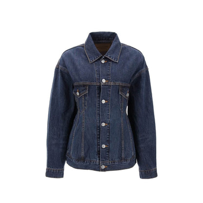 'Hourglass' Denim Jacket-Balenciaga-LabelTerrace.com