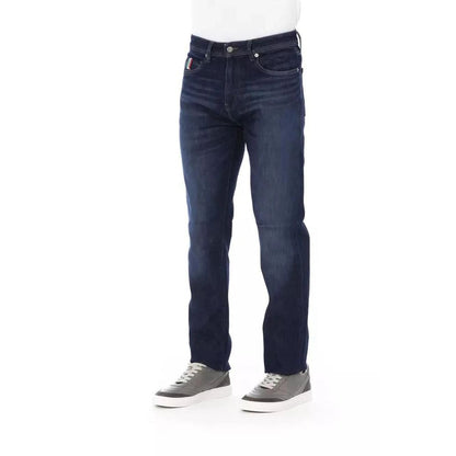 Blue Cotton Jeans Denim