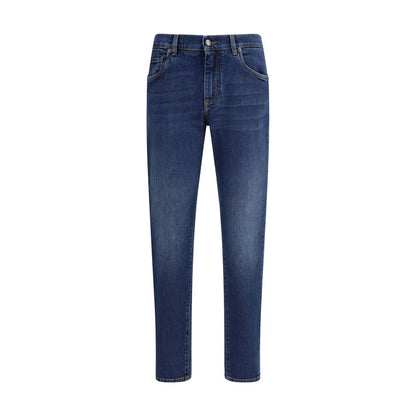 Blue Cotton Jeans Denim