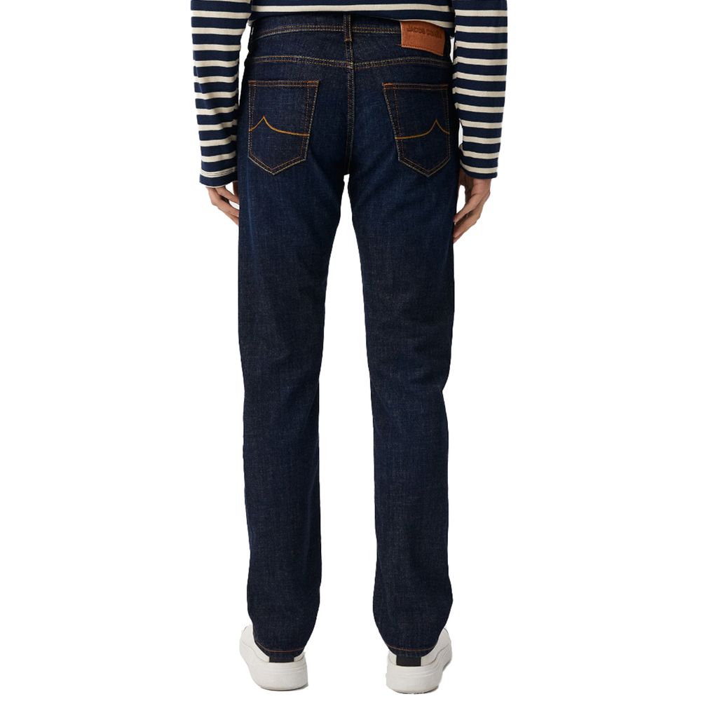 Blue Cotton Men Jeans-Jacob Cohen-LabelTerrace.com