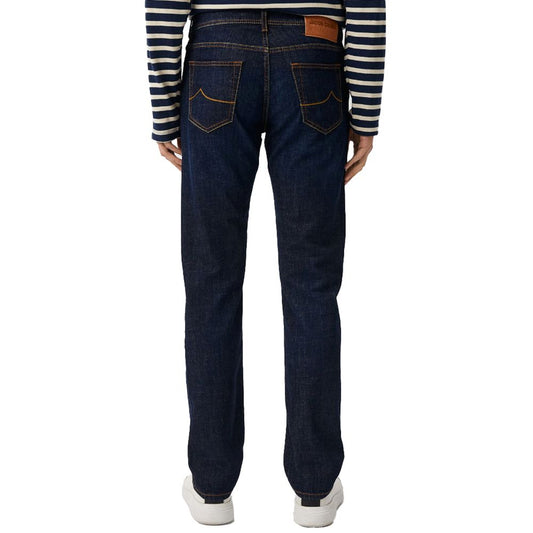 Blue Cotton Men Jeans-Jacob Cohen-LabelTerrace.com