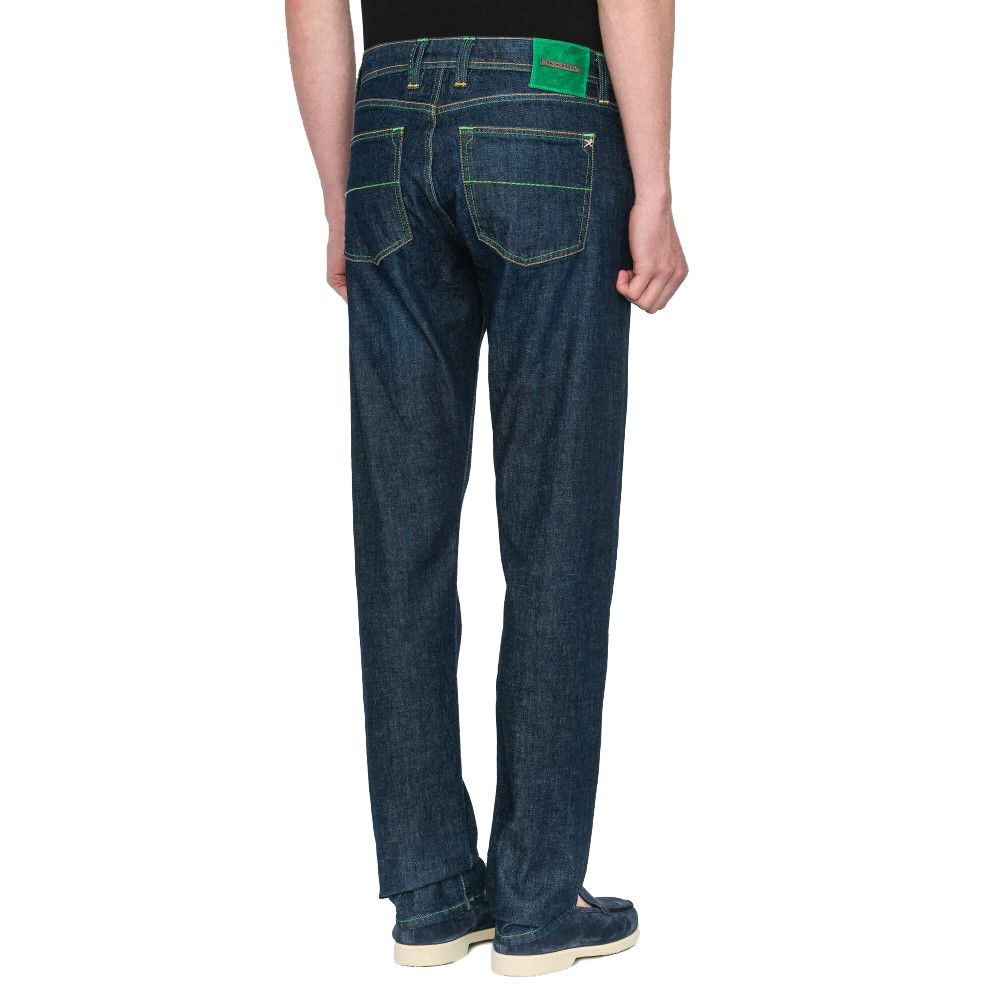 Blue Cotton Men Jeans-Tramarossa-LabelTerrace.com