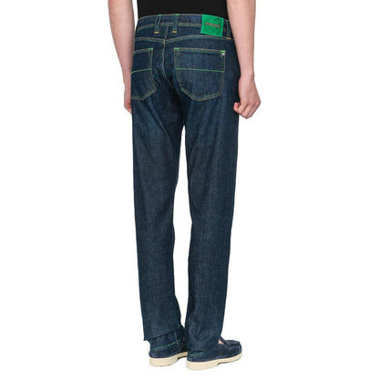 Blue Cotton Men Jeans-Tramarossa-LabelTerrace.com