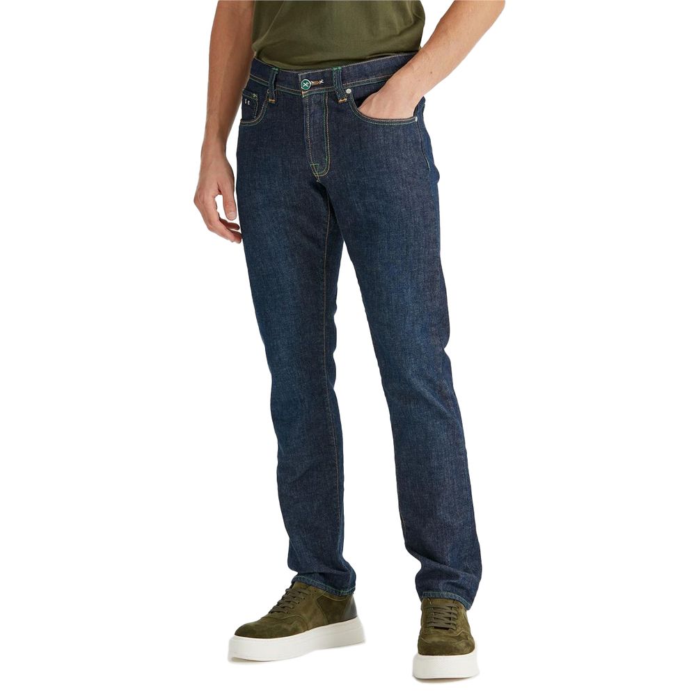 Blue Cotton Men Jeans-Tramarossa-LabelTerrace.com