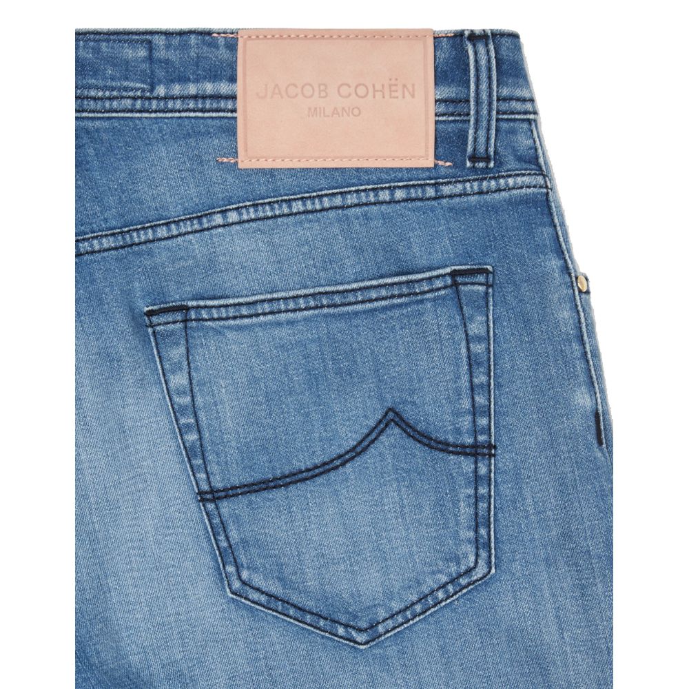 Blue Cotton Men Jeans-Jacob Cohen-LabelTerrace.com