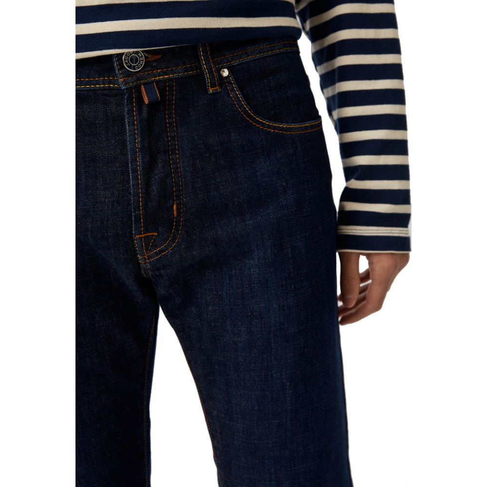 Blue Cotton Men Jeans-Jacob Cohen-LabelTerrace.com