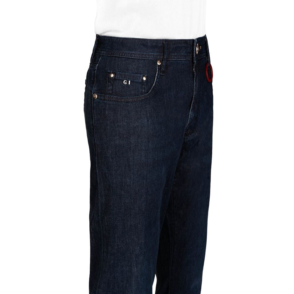 Blue Cotton Men Jeans-Tramarossa-LabelTerrace.com