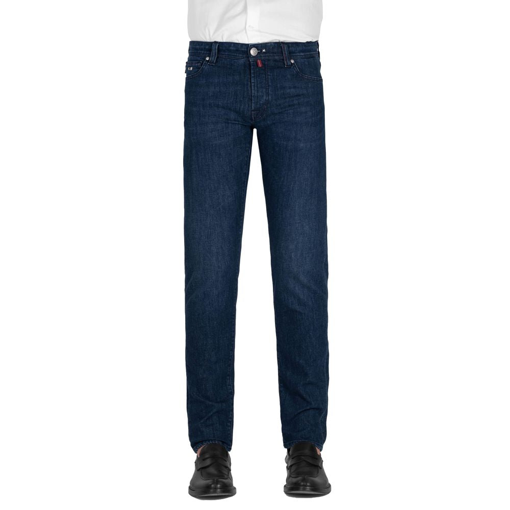 Blue Cotton Men Jeans-Tramarossa-LabelTerrace.com