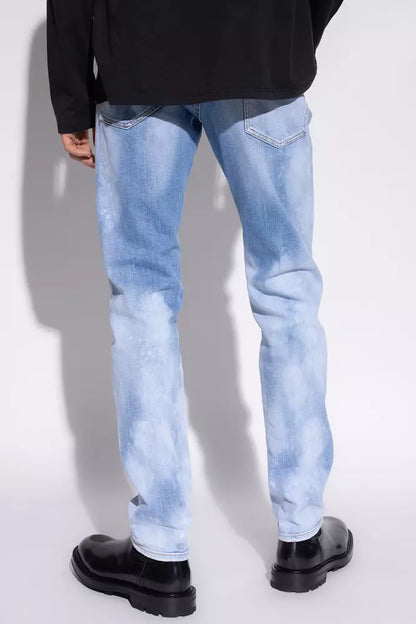 Blue Cotton Men Jeans-Dsquared²-LabelTerrace.com