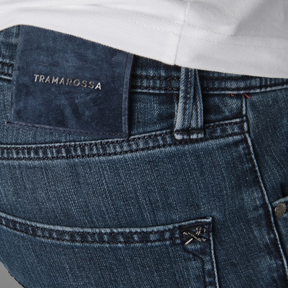 Blue Cotton Men Jeans-Tramarossa-LabelTerrace.com