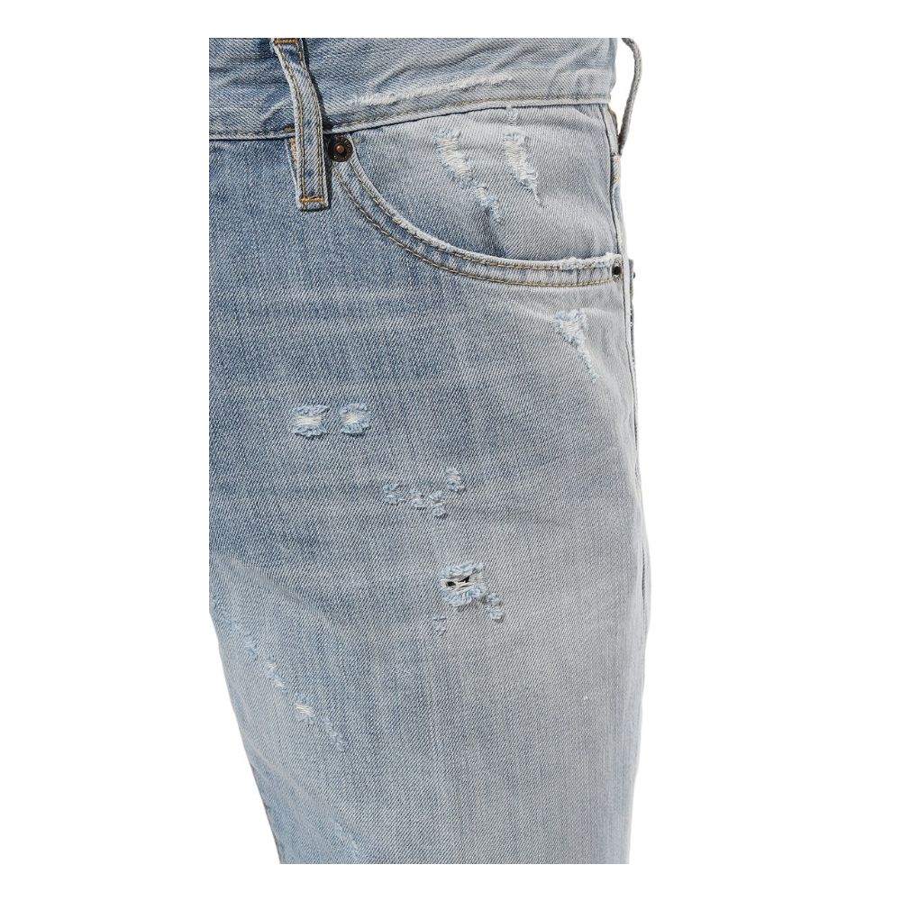 Blue Cotton Men Jeans-Dsquared²-LabelTerrace.com