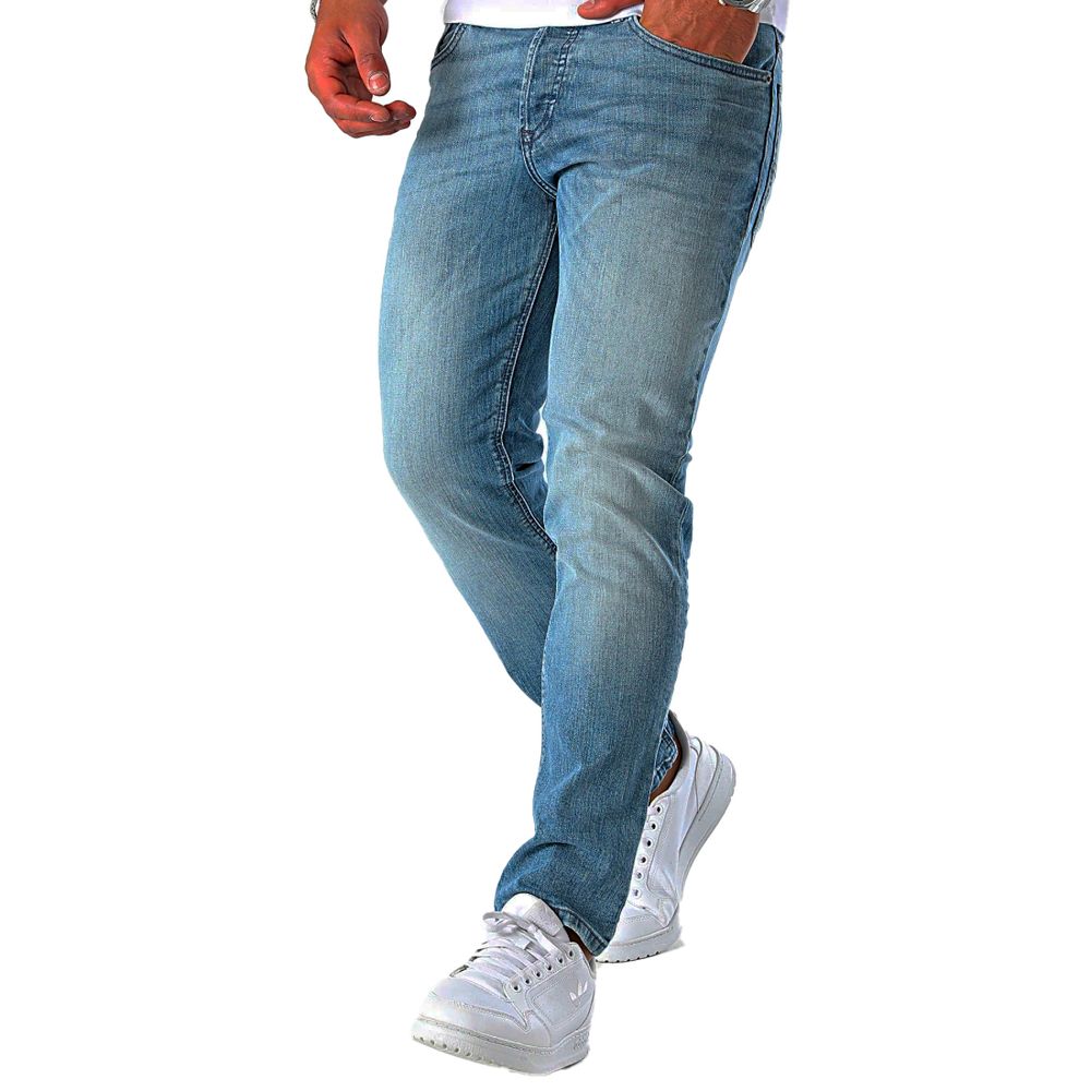 Blue Cotton Men Jeans-Diesel-LabelTerrace.com