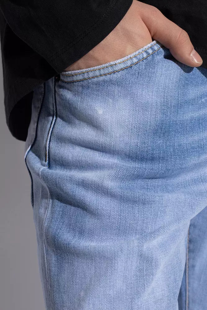 Blue Cotton Men Jeans-Dsquared²-LabelTerrace.com