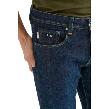 Blue Cotton Men Jeans-Tramarossa-LabelTerrace.com