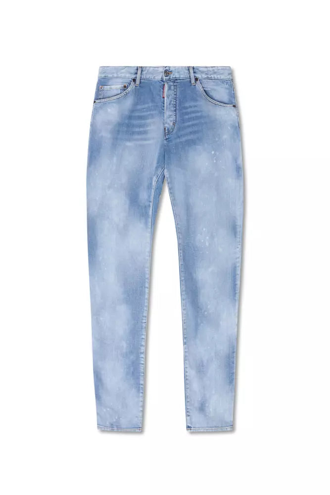 Blue Cotton Men Jeans-Dsquared²-LabelTerrace.com
