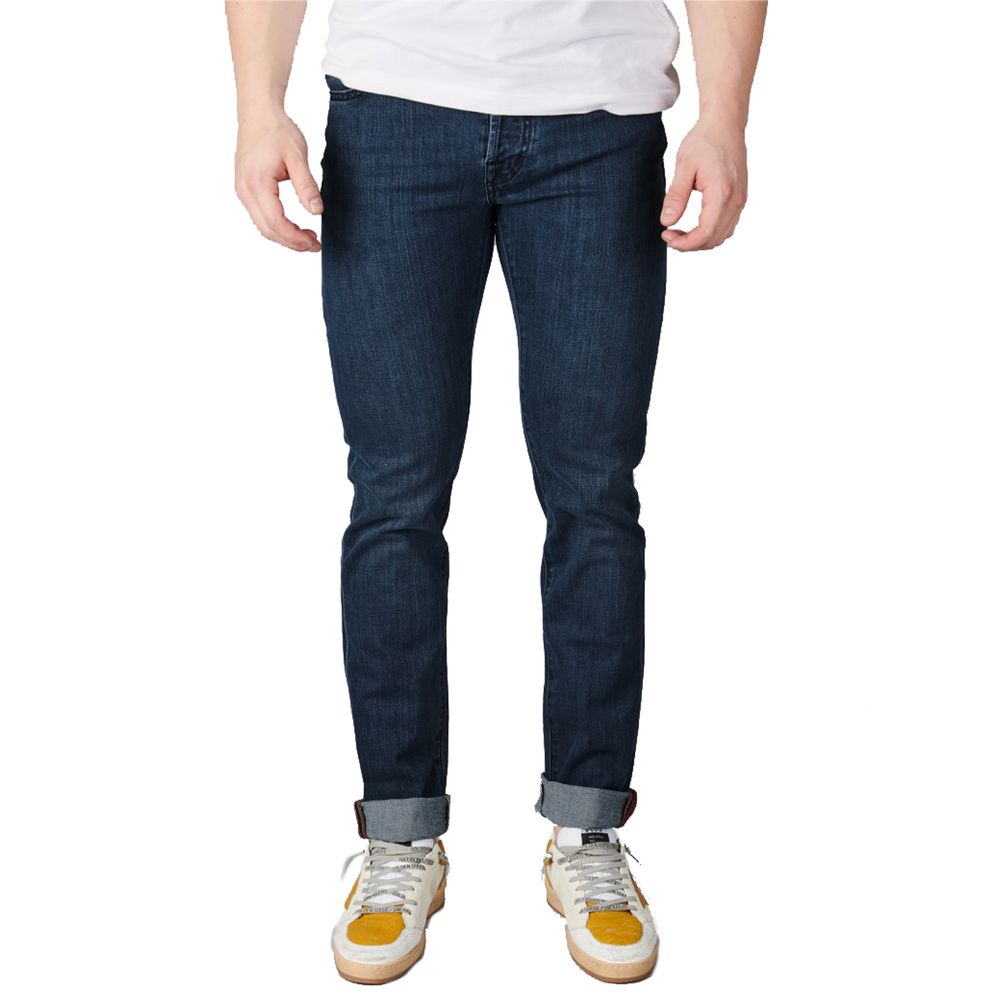 Blue Cotton Men Jeans-Tramarossa-LabelTerrace.com