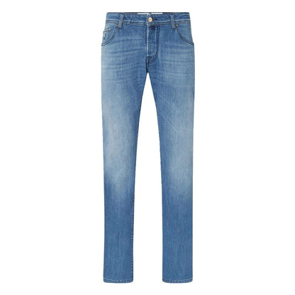 Blue Cotton Men Jeans-Jacob Cohen-LabelTerrace.com