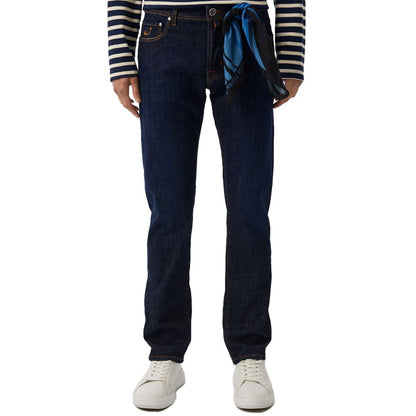 Blue Cotton Men Jeans-Jacob Cohen-LabelTerrace.com