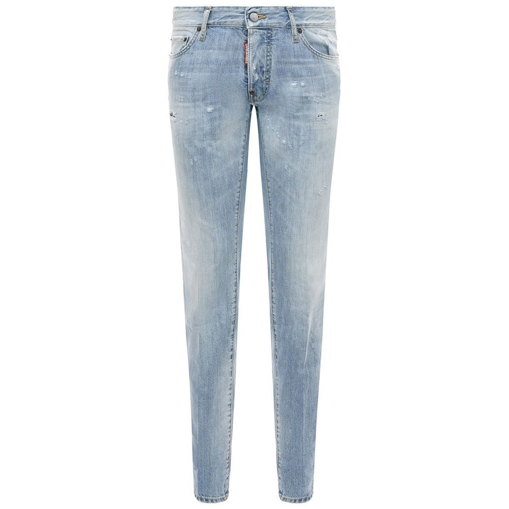 Blue Cotton Men Jeans-Dsquared²-LabelTerrace.com