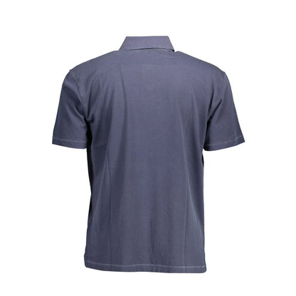 Blue Cotton Men Polo Shirt-Gant-LabelTerrace.com