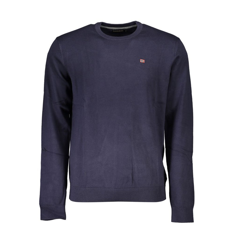 Blue Cotton Men Sweater-Napapijri-LabelTerrace.com
