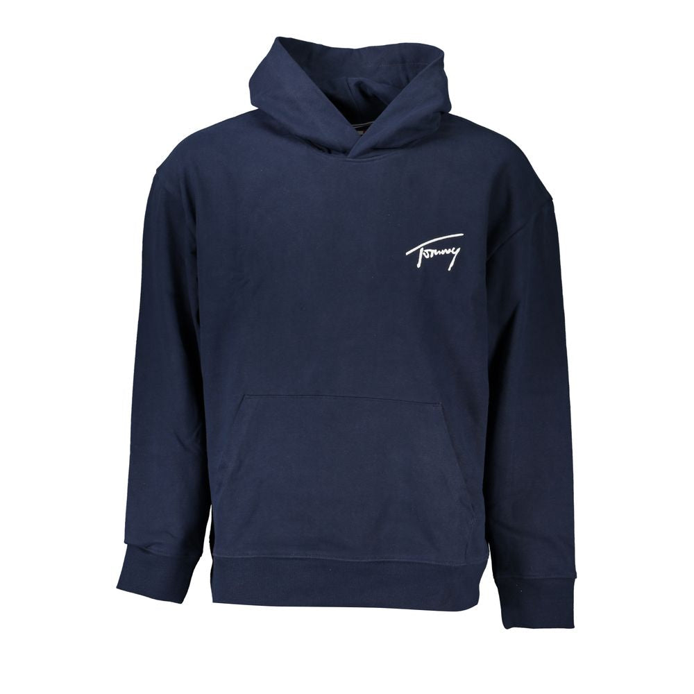 Blue Cotton Men Sweatshirt-Tommy Hilfiger-LabelTerrace.com