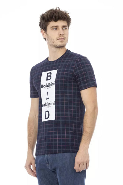 Blue Cotton Men T-Shirt-Baldinini Trend-LabelTerrace.com