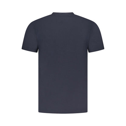 Blue Cotton Men T-Shirt