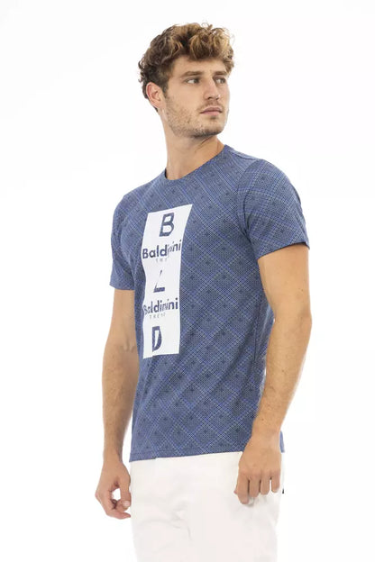 Blue Cotton Men T-Shirt-Baldinini Trend-LabelTerrace.com