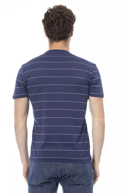 Blue Cotton Men T-Shirt-Baldinini Trend-LabelTerrace.com