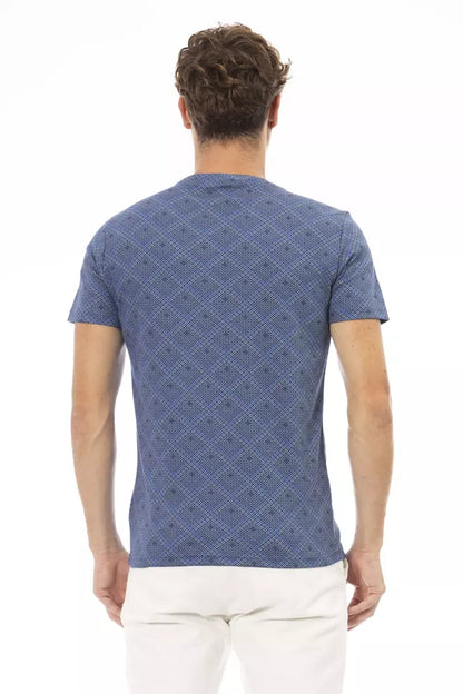 Blue Cotton Men T-Shirt-Baldinini Trend-LabelTerrace.com