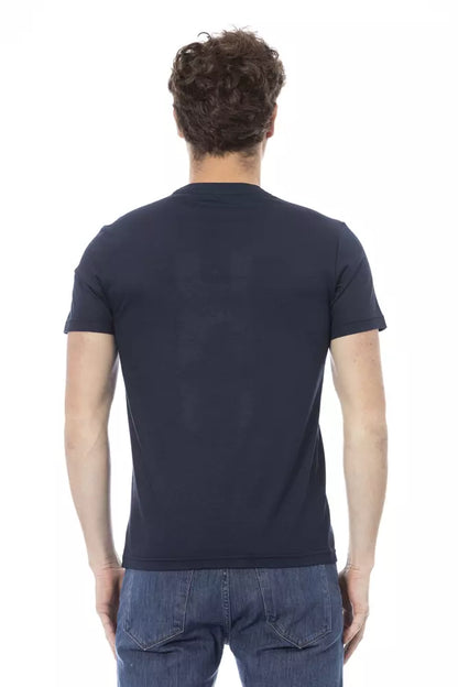 Blue Cotton Men T-Shirt-Baldinini Trend-LabelTerrace.com