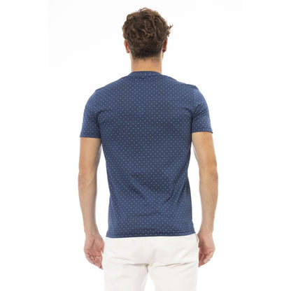 Blue Cotton Men T-Shirt-Baldinini Trend-LabelTerrace.com
