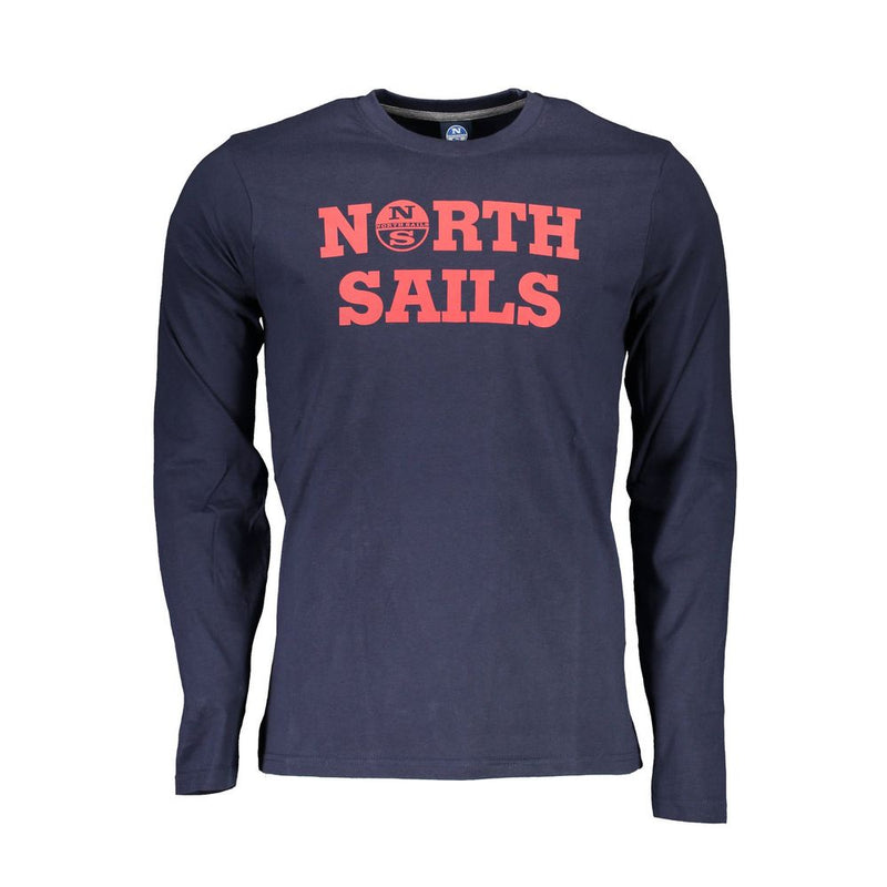 Blue Cotton Men T-Shirt-North Sails-LabelTerrace.com