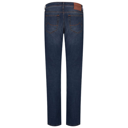 Blue Cotton Men's Jeans-Jacob Cohen-LabelTerrace.com