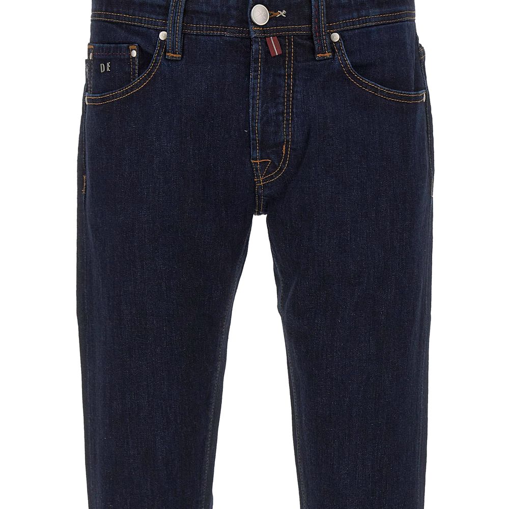 Blue Cotton Men's Jeans