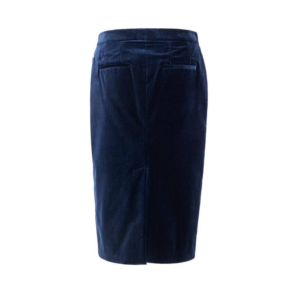 Blue Cotton Skirt-Tom Ford-LabelTerrace.com
