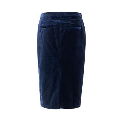 Blue Cotton Skirt-Tom Ford-LabelTerrace.com