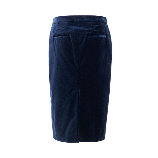Blue Cotton Skirt-Tom Ford-LabelTerrace.com