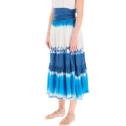 Tie Dye Midi Skirt-Alberta Ferretti-LabelTerrace.com