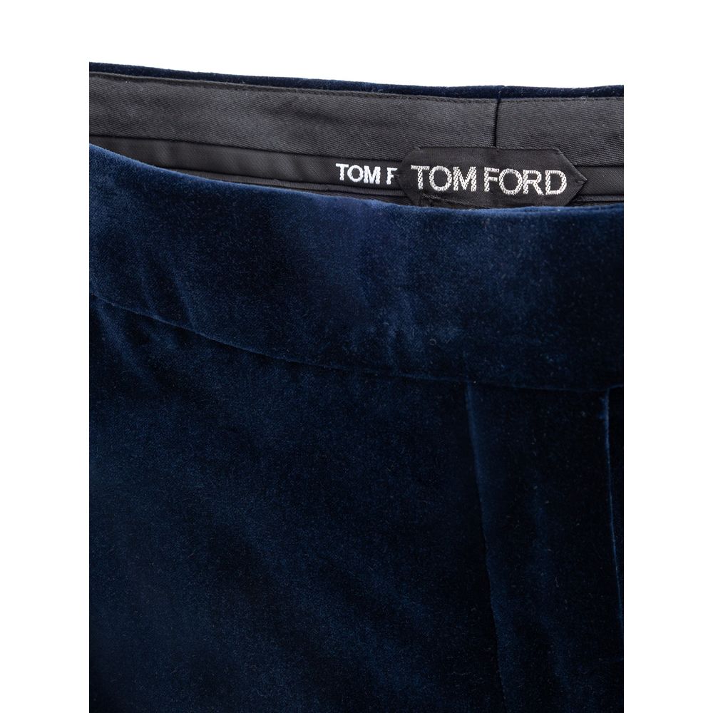Blue Cotton Skirt-Tom Ford-LabelTerrace.com