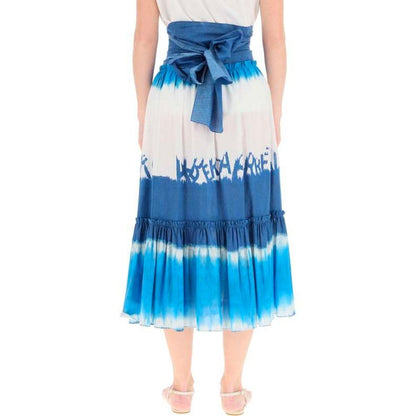 Tie Dye Midi Skirt-Alberta Ferretti-LabelTerrace.com