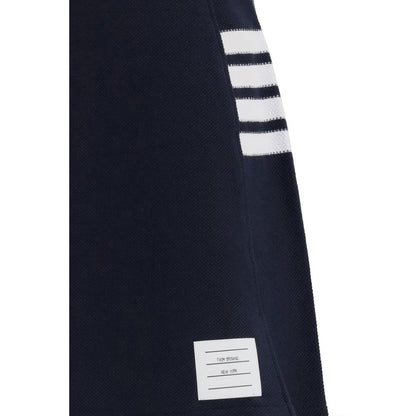 Blue Cotton Mini Skirt