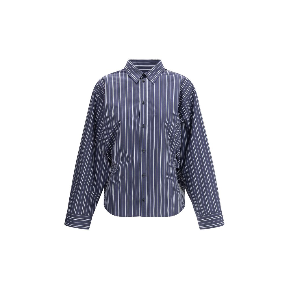 Blue Cotton Pattern Shirt