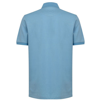 Blue Cotton Polo Shirt-Dunhill-LabelTerrace.com